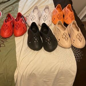 Yeezy Foam Runners - Red, Black, White, Orange, Tan